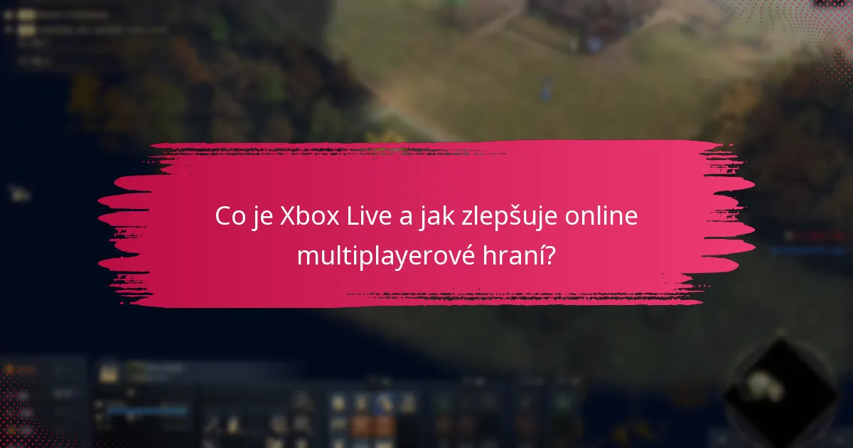 Jaké jsou požadavky na účet pro Xbox Live?