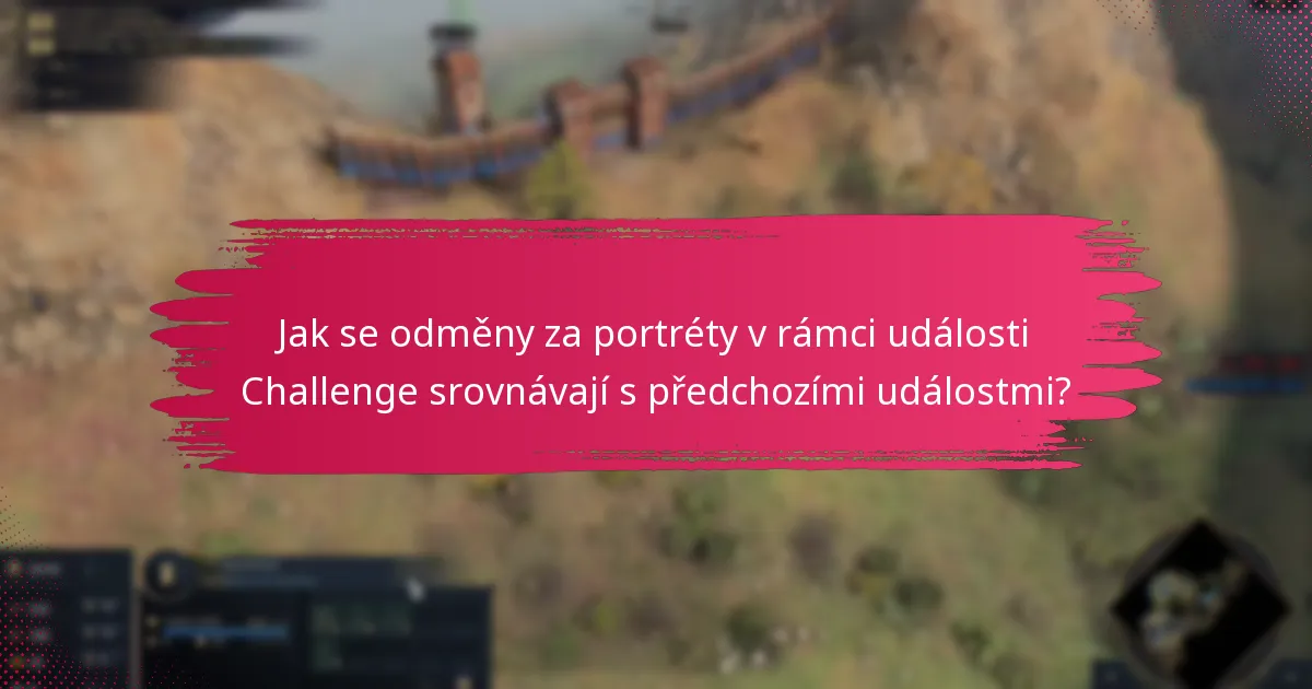 Jaké jsou podmínky odemčení odměn za portréty v rámci události Challenge?