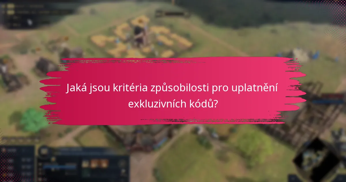 Jak se exkluzivní kódy srovnávají s jinými akcemi?